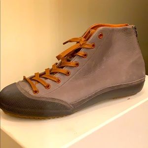 Leather High Top Sneaker